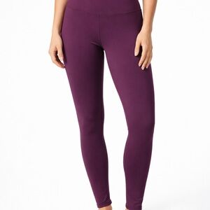 Yogalicious High-Waisted Leggings Women’s Small Plum Purple Stretch Activewear